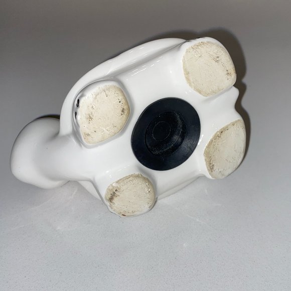 Small White Ceramic Red Polka Dot Turtle Bank - Picture 4 of 4
